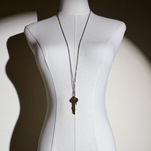 The Giving Keys Silver & Gold I Am Brave Key Necklace